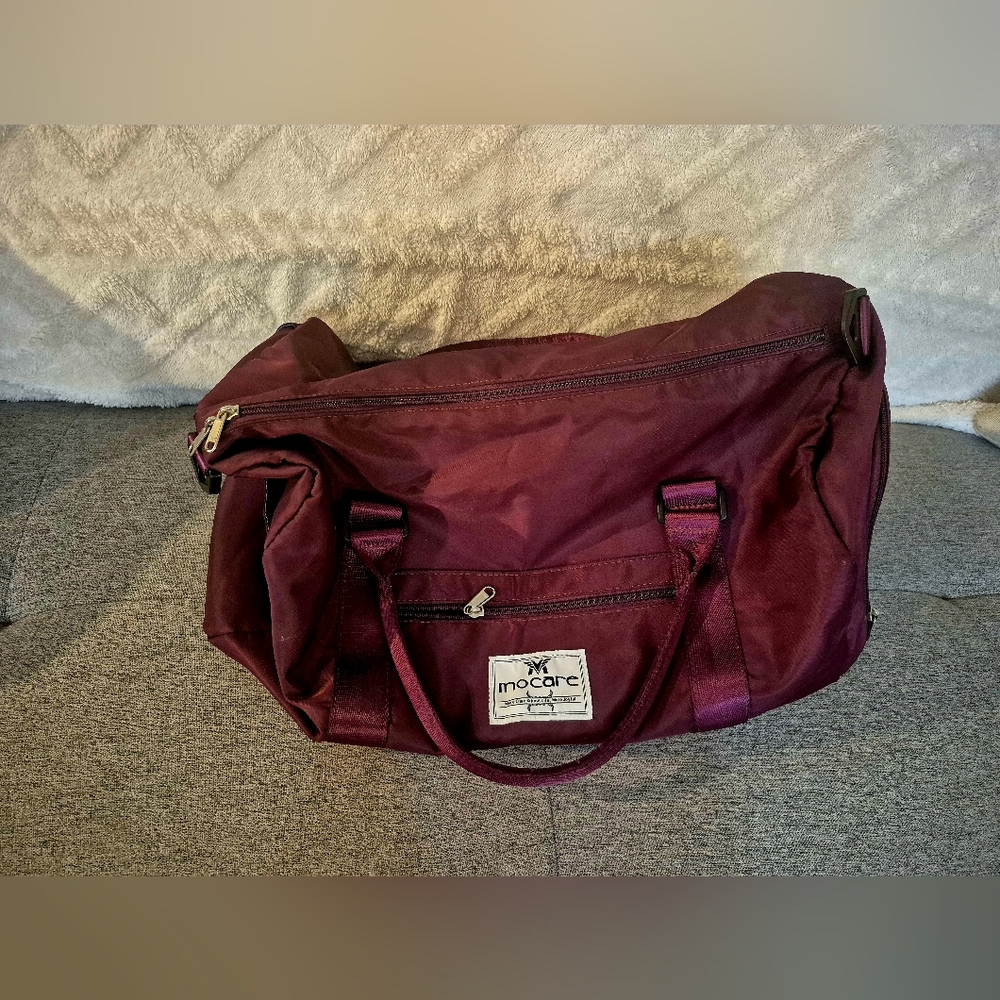 Burgundy Duffle Bag